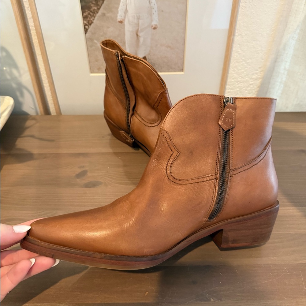Vintage Foundry Co Western Brown Ankle Boots